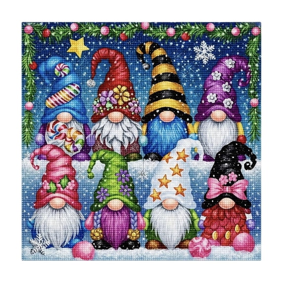 5D Diamond Painting Kit Christmas Gnomes Diy Rhinestone Art Craft 11.81X11.81 Inches Frameless Wall Decor