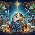 thumbnail image 1 of 5D Diamond Painting Kit Christmas Theme DIY Rhinestone Embroidery Frameless Wall Art Decor for Home Office Holiday Season Crafting Project Set B387, 1 of 3