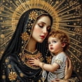 thumbnail image 1 of 5D Diamond Painting Kit Religious Mary and Student Jesus Design 11.81 X 11.81 Inch Diy Wall Art Decor No Frame, 1 of 4