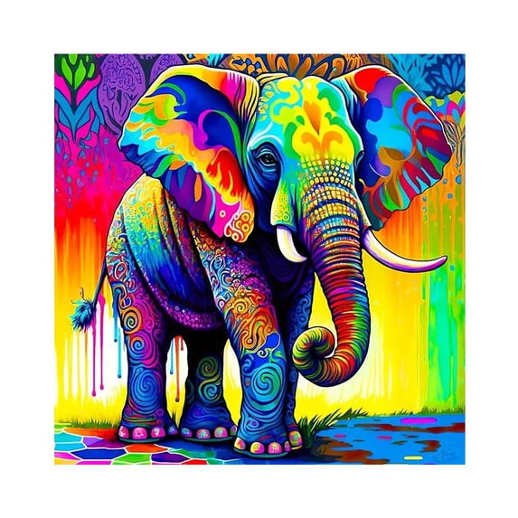 5D Diamond-Painting Kit for Adults & Beginners, Animal Theme DIY Art with Resin Drills for Home Decor