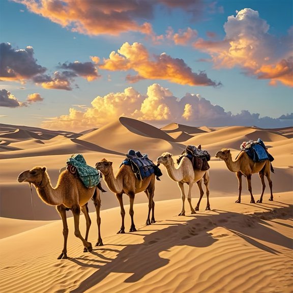 5D Diamond Painting Kits for Adults Animal Theme Camel in The Desert DIY Diamond Art for Adults Beginners Picture Art Crystal Painting for Home Wall Decor