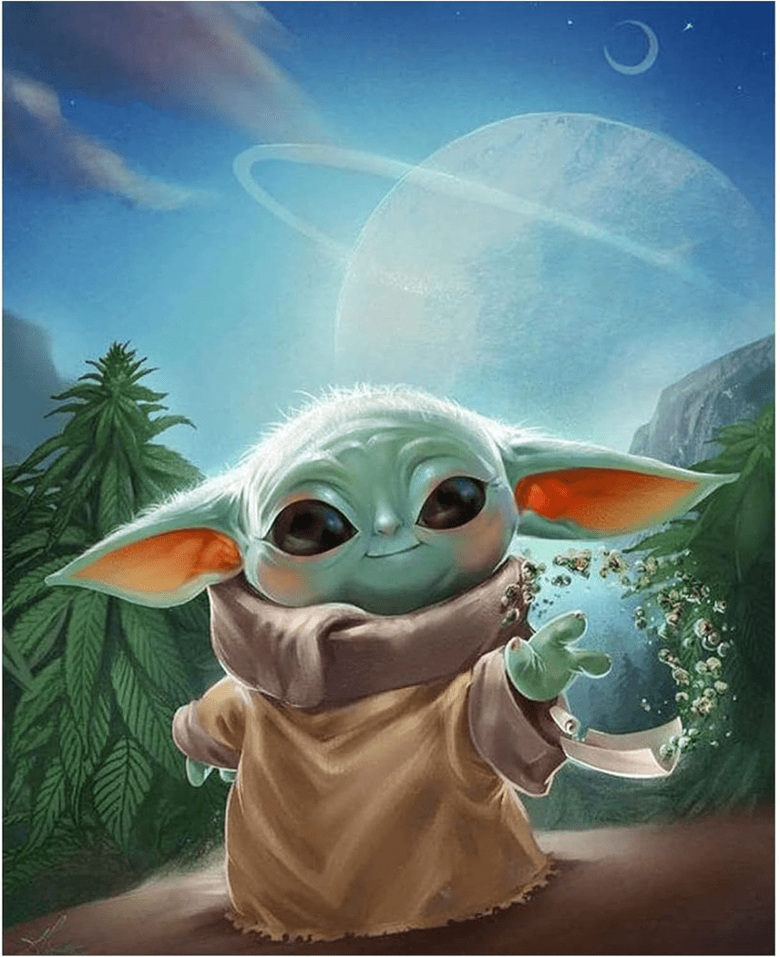 5D Diamond Painting Kits for Adults,Baby Yoda Diamond Art with Full Tools Accessories,DIY Full Drill Diamond Dots Rhinestone Diamond Arts Kits for Home Wall Decor Gifts 12x16inch