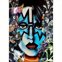 5D Diamond Painting Kits for Adults Diamond Art Kiss Band Theme Diamond Painting Full Drill Diamond Crystal Rhinestone Embroidery Crafts Kits for Home Wall Decor Gifts