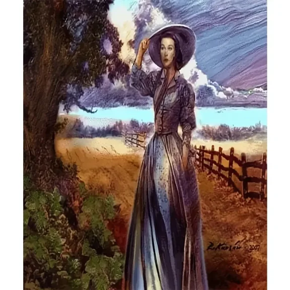 5D Diamond Painting Kits for Adults,Gone with The Wind Scarlett O'Hara Diamond Art Kits for Adults,DIY Round Drill Diamond Art Craft Kits for Home Wall Decor