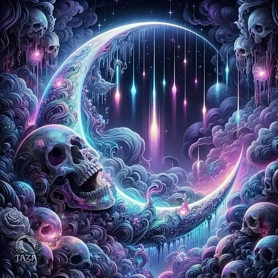 5D Diamond Painting Kits for Adults, Halloween Skull Diamond Art Kits for Adults Beginner, DIY Full Drill Diamond Dots Gem Painting for Home Decor 13.7x13.7 Inch