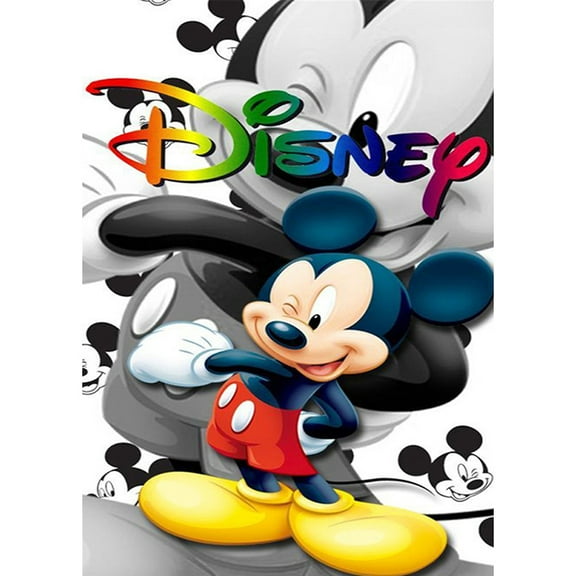 5D Diamond Painting Kits for Adults - Mickey DIY 5D Diamond Art Kits Full Drill Diamond Dots Paintings with Diamonds Gem Art and Crafts Home Decor 12x16inch