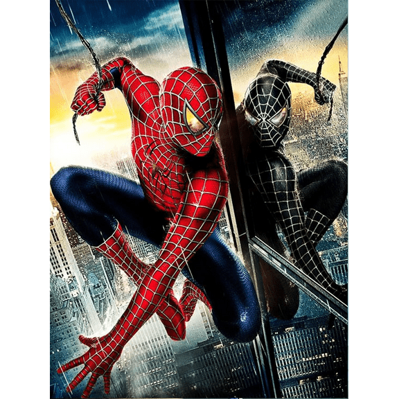 5D Diamond Painting Kits for Adults Spider-Man DIY Rhinestone Embroidery Set Paint with Diamonds Art by Number Kits Cross Stitch Home Wall Craft Decoration 12X16 inch