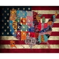 thumbnail image 1 of 5D Diamond Painting Kits for Adults kids Beginners Paint By Diamond Set  Round Full Drill Craft Diamond Art Painting Art Craft Painting Kit-American flag map, 1 of 6