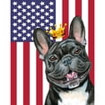 thumbnail image 1 of 5D Diamond Painting Kits for Adults kids Beginners Paint By Diamond Set  Round Full Drill Craft Diamond Art Painting Art Craft Painting Kit-Crown dog bulldog flag, 1 of 6