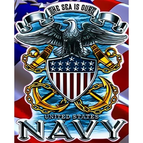 5D Diamond Painting Kits for Adults kids Beginners Paint By Diamond Set Round Full Drill Craft Diamond Art Painting Art Craft Painting Kit-Navy Eagle Totem