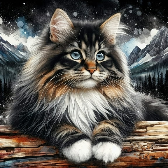 5D Diamond Painting Kits for Adults Animal Theme Landscape Cat DIY Diamond Art for Adults Beginners Picture Art Crystal Painting for Home Wall Decor