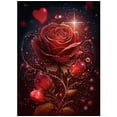 thumbnail image 1 of 5D Diamond Painting Kits for Adults,DIY Rose Flowers Diamond Art Kits, Round Full Drill Gem Art Kits Home Wall Decor,5-6, 1 of 7