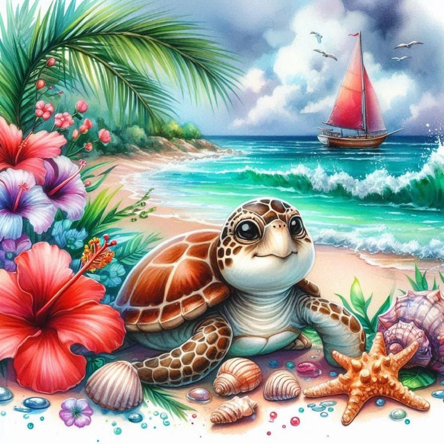 4-Pack Faith Hope Love Diamond Painting Kits - Full Drill 5D Gem Art, 14x14 Inch - View #5