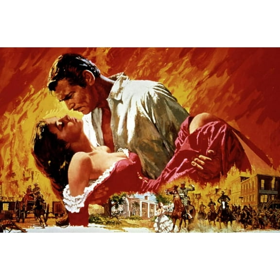 5D Diamond Painting Kits for Adults,Gone with The Wind Diamond Art Kits for Adults,DIY Round Drill Diamond Art Craft Kits for Home Wall Decor