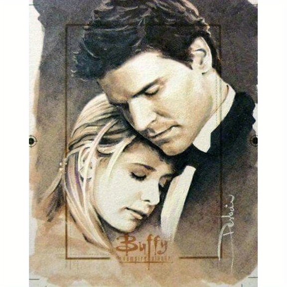 5D Diamond Painting Set, Adult Size, Buffy the Vampire Hunter Pattern, Relaxing Diamond Painting Craft Set, Includes Tools, Gift/Home Wall Decoration