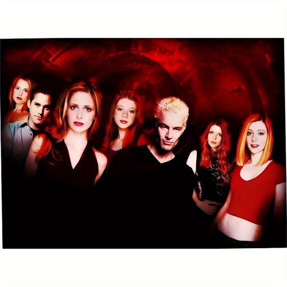5D Diamond Painting Set, Adult Size, Buffy the Vampire Hunter Pattern, Relaxing Diamond Painting Craft Set, Includes Tools, Gift/Home Wall Decoration