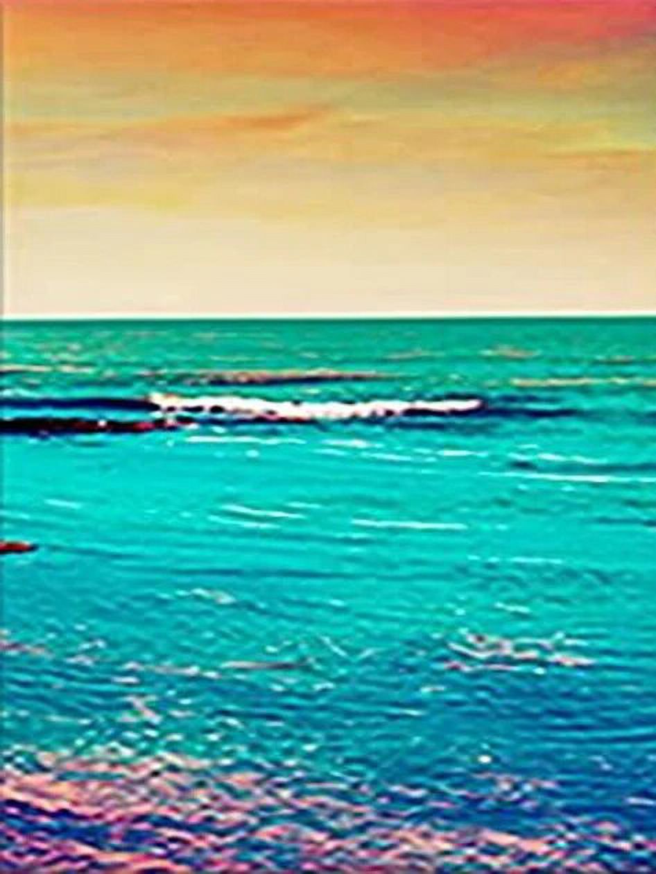 5D Diamond Painting With Frame Handicraft Colorful Seascape Full Square