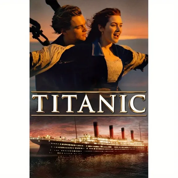 5D Embroidery Titanic Diamond Art Painting - Full Round Rhinestone Mosaic Home Decor