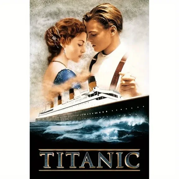 5D Embroidery Titanic Diamond Art Painting - Full Round Rhinestone Mosaic Home Decor