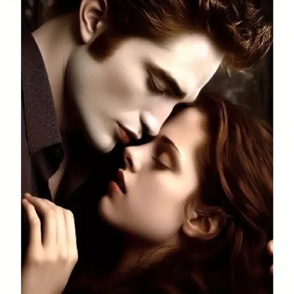 5D Embroidery Twilight Couple Diamond Art Painting - Full Round Rhinestone Mosaic Home Decor