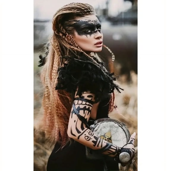5D Embroidery Vikings Diamond Art Painting - Full Round Rhinestone Mosaic Home Decor