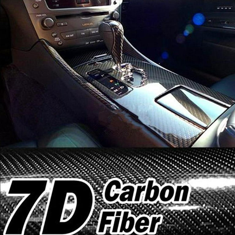 Premium Fibra De Carbono For Car Vinilo Para Autos Carros Negro 1ft x 5ft  5D US,C06 