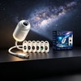 thumbnail image 1 of 5D Holographic Star Projector Night Light, Plug and Play HD Imaging Lens, 360° Rotating USB Galaxy Lamp for Bedroom Ceiling Ambient Decor (6 Films), 1 of 6