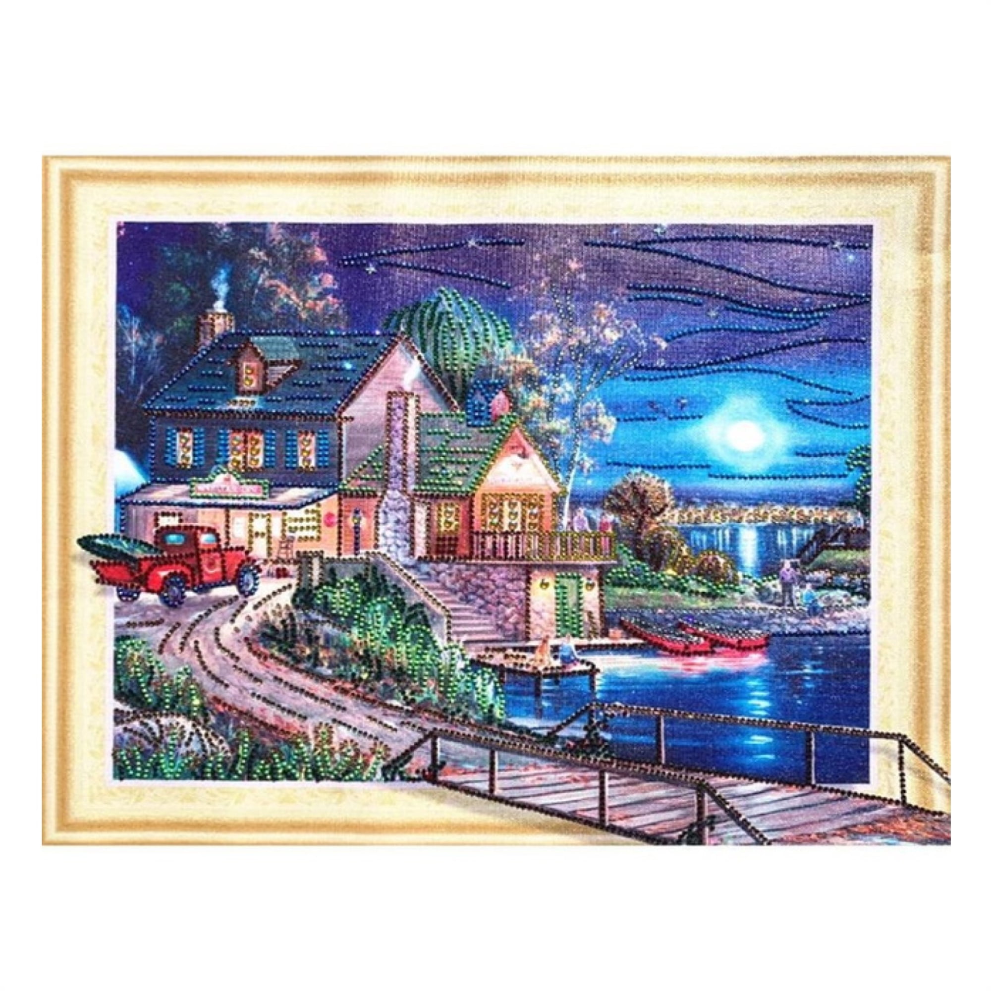 5D Partial Drill Diamond Painting Kit for Adults and Kids DIY Art Set ...