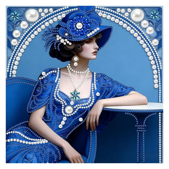 5D Pearl Painting KitDIY Full Drill Pearl Art PaintingSparkling RhinestonePaintingHandmade Wall Decor for Adults Beginners
