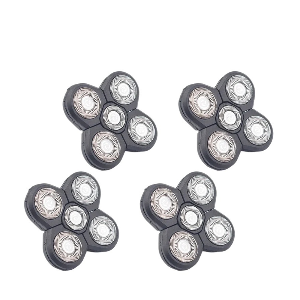 5D Shaver Blade Replacement Heads Fit For Bald Men, Stainless Steel, 5 ...
