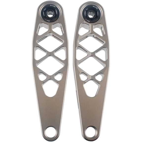 5DEV Titanium eBike Crankset - 157.5mm, For Bosch / TQ / 2025 Specialized Levo, Raw Ti