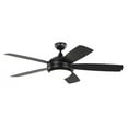 thumbnail image 1 of 5DIW52BKD-Visual Comfort Fan Collection-Monte Carlo Fans-Discus Outdoor-5 Blade Ceiling Fan with Light Kit in Modern Style-52 Inch Wide by 15.4 Inch, 1 of 6