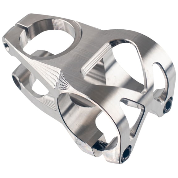5DEV Titanium 2-Bolt Stem - 40mm, 31.8/35mm Clamp, +/-0, 1 1/8", Titanium, Raw