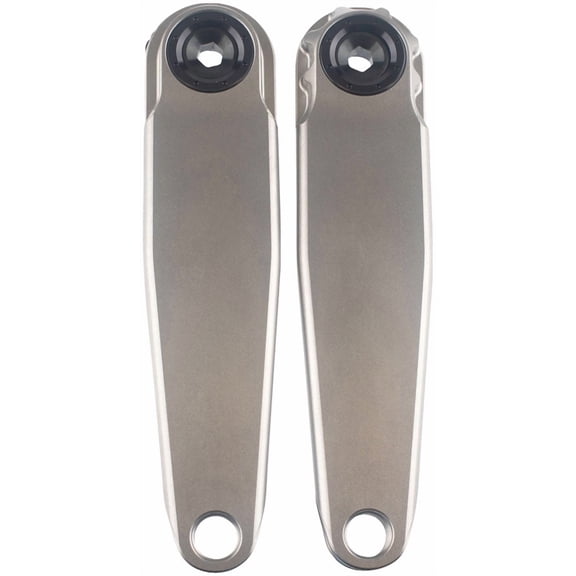 5DEV RGXC Titanium Crankset - 165mm, 8-Bolt DM Chainring Interface, Raw Ti