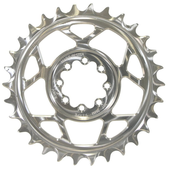 5Dev T-Type 8-Bolt Chainring, 3mm Offset, 32T, Clear