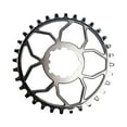 thumbnail image 1 of 5Dev Titanium 3-Bolt Chainring, 3mm Offset, 30T, Raw/Silver, 1 of 2