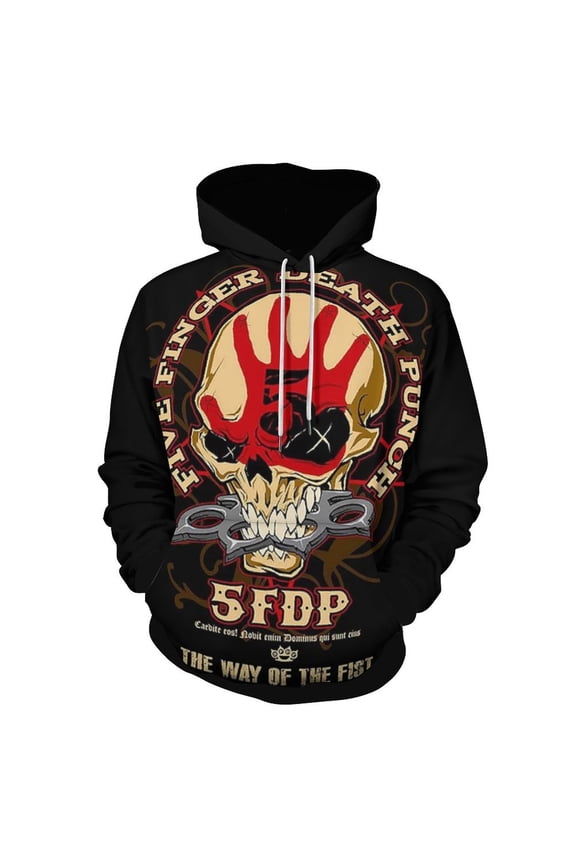 5FDP Five-FFDP-Finger-Death Punch Adult Sweater Pullover Sweatshirt Hoodies Long Sleeve Hooded Jackets Men Women