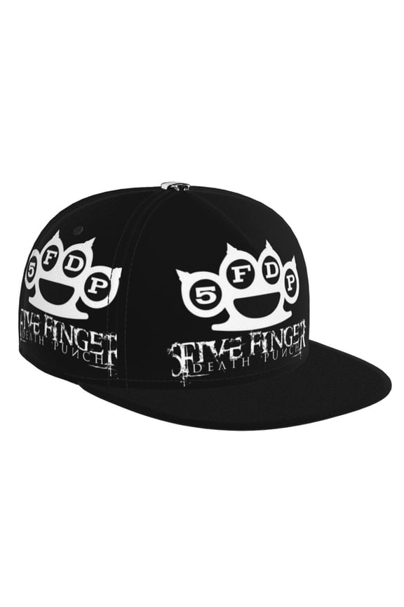 5FDP Five-FFDP-Finger-Death Punch Flat Brim Bill Baseball Cap Adjustable Hat Hip Hop Caps for Dad Men Women