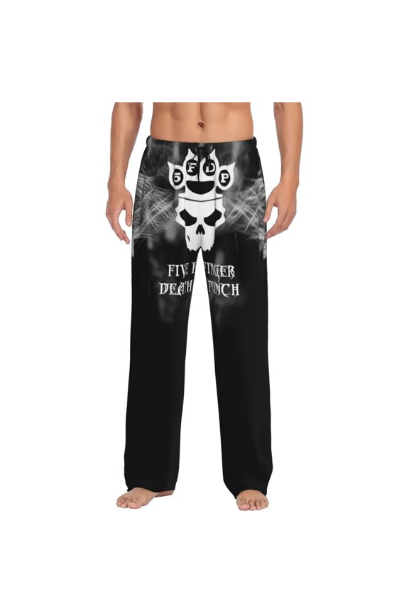 5FDP Five-FFDP-Finger-Death Punch Men's Pajama Long Pants Sleeping Pants Home Sleepwear Soft Pjs Pants