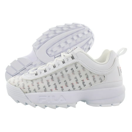 [5FM00698-125] Womens Fila Disruptor II Clear Logos