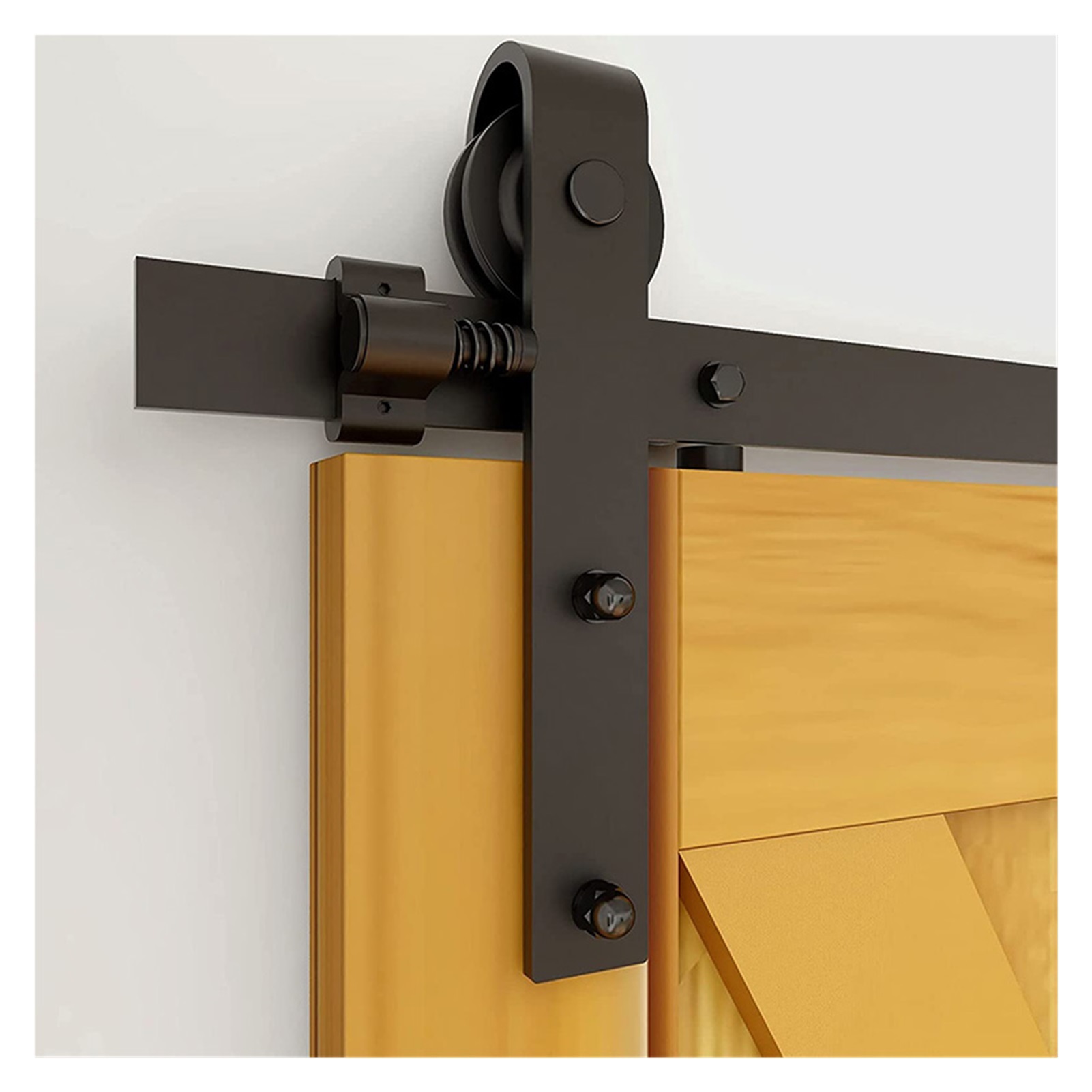 5FT12FT Upgrade Sliding Barn Door Hardware Closet Set For Single