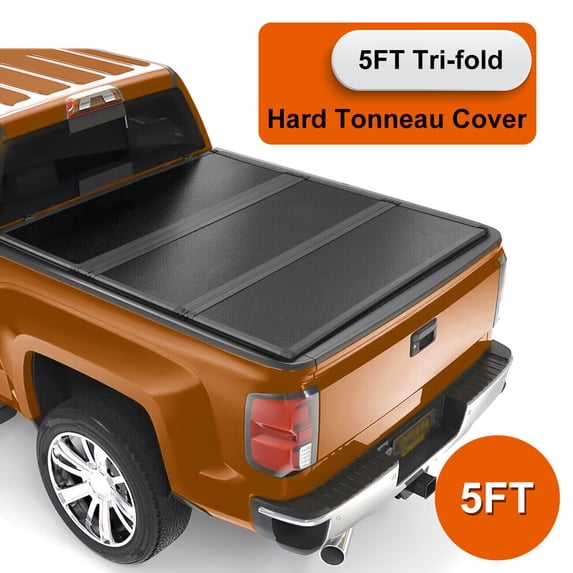 6ft Hard 4-Fold Tonneau Cover For 2005-2024 Nissan Frontier - Fiberglass, Waterproof 11 thumbnail image