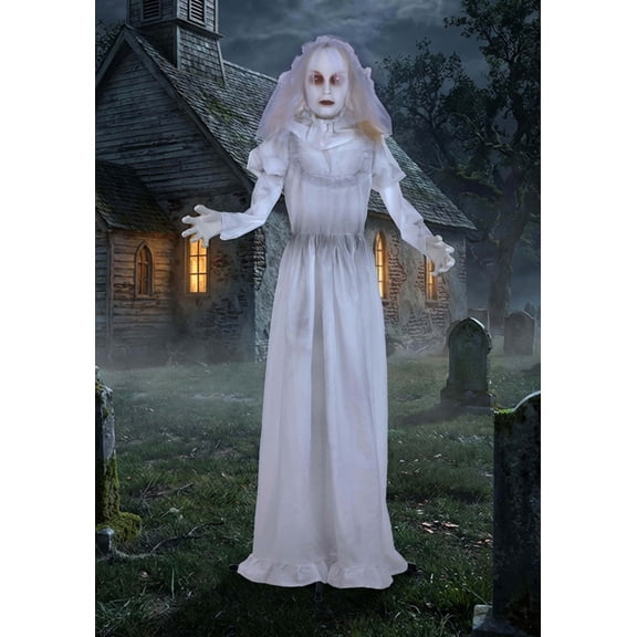5FT Unholy Matrimony the Double-Face Bride Animatronic Decoration - Scream Savers
