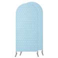 5FT Arch Backdrop Covers, Light Blue Wedding Arch Cover Stretchy, Pure ...