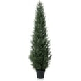 5FT Artificial Cedar Topiary Trees for Outdoors Potted Fake Cypress