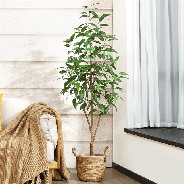 5FT Artificial Eucalyptus Plants with Realistic Leaves and Natural