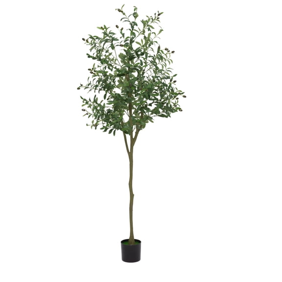 5FT Artificial Olive Tree Potted - Realistic Fake Olive Plant with Fruits for Indoor Outdoor Home Office Decor