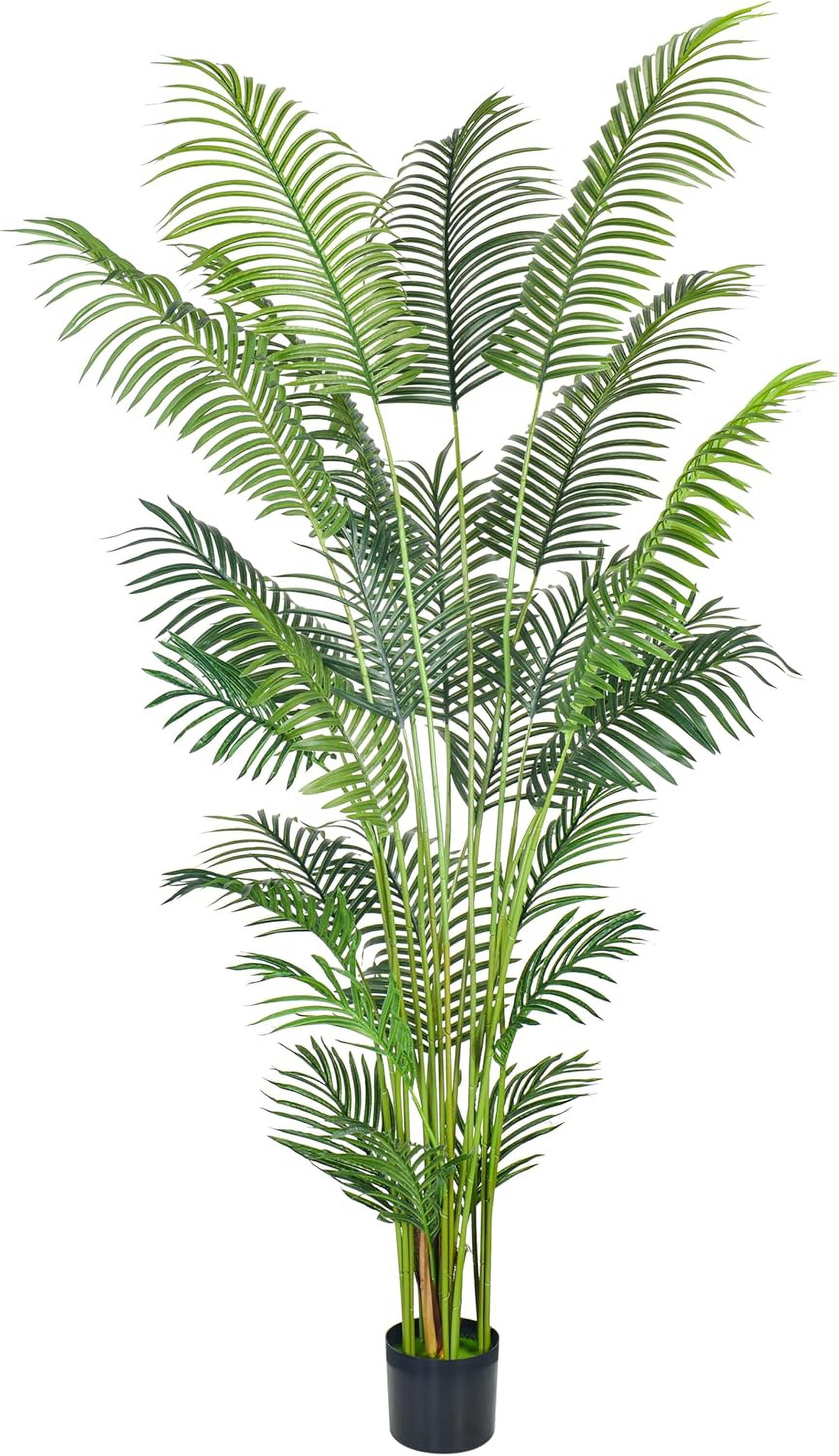 5FT Artificial Palm - Fake Plants Palm Tree Faux Tropical Palm Potted ...