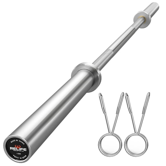 5FT Barbell Olympic Bar Weightlifting Strength Training