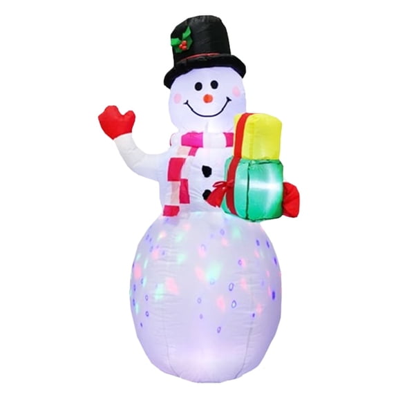 5FT Christmas Inflatables Snowman,Outdoor Decoration LED Lighted Snow Man Christmas Decor for Yard Patio Garden Lawn Xmas Holiday Indoor Party